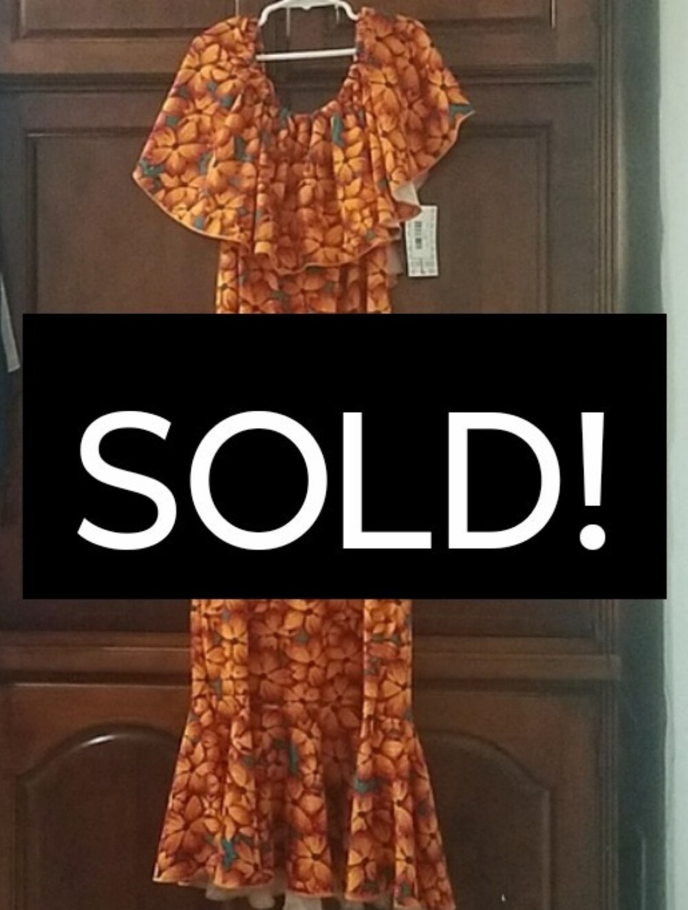 🌹NWT LuLaRoe size large frilly flower dress